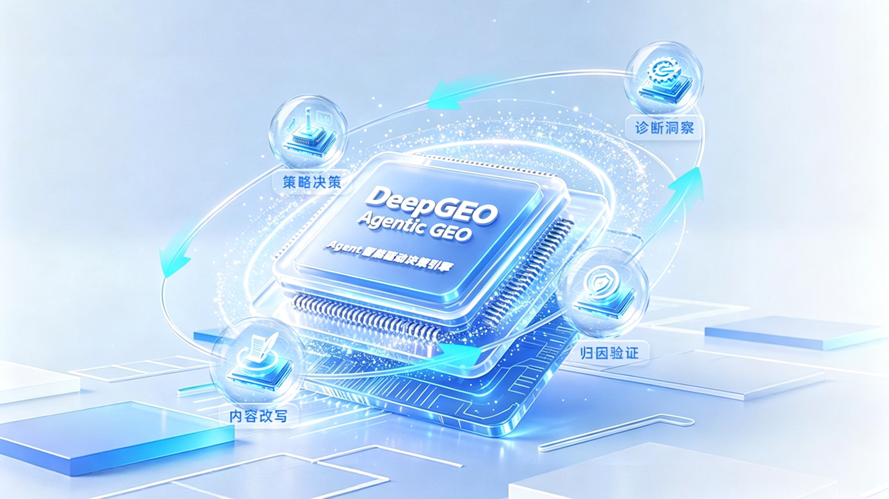DeepZero Agentic GEO product film poster
